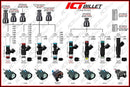 ICT Billet Fuel Injector Spacers 551287-LS-058