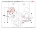 ICT Billet Alternator/Power Steering Bracket Kits 551476