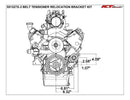 ICT Billet Belt Tensioner Relocation Bracket Kits 551527X-3
