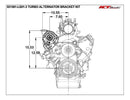 ICT Billet Alternator Brackets 551587-LS01-3
