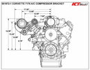 ICT Billet Air Conditioning Compressor Brackets 551972-1