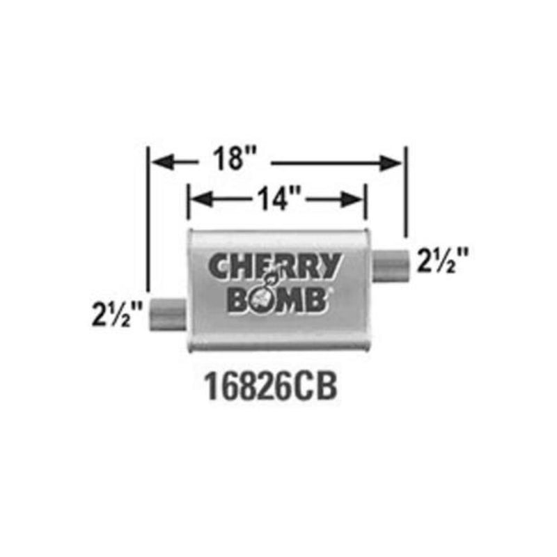 Cherry Bomb Turbo Mufflers 16826CB