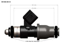 INJECTOR DYNAMICS ID1300, for Dodge SRT-8 / 6.1L engines. Direct fit, plug & play. 14mm (grey) adaptors. Set of 8.