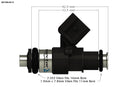 Injector Dynamics 1700.34.14.15.8 ID1700x, for CTS-V 2009+ / LSA 6.2L applications. Direct replacement (