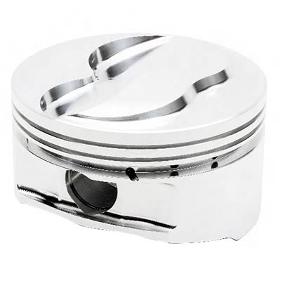 JE Pistons 243327 Open Chamber Dome Top Gas Ported Pistons, BB Chevy 4.600"