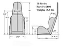 Kirkey 16 Series Aluminum Economy Drag Seats 16800