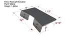 Kirkey Racing 99212 Rear Seat Mounting Brackets 3/16" Thick - Natural