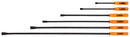 Lang Tools Pry Bars with Strike Cap 853-6ST