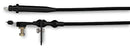 Lokar XKD-2350HT Kickdown Cable Kit with Black Stainless Steel Housing and Black Aluminum Fittings for GM TH-350 Transmission