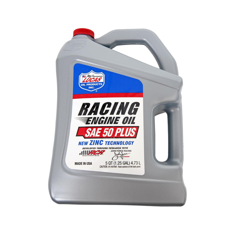 Lucas Oil 10347 "Plus" Racing Oil SAE 50 Plus - 5 Quart