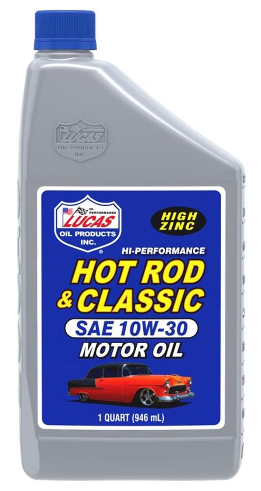 Lucas Oil 10687 Hot Rod & Classic Car Motor Oil SAE 10W-30, 1 Quart