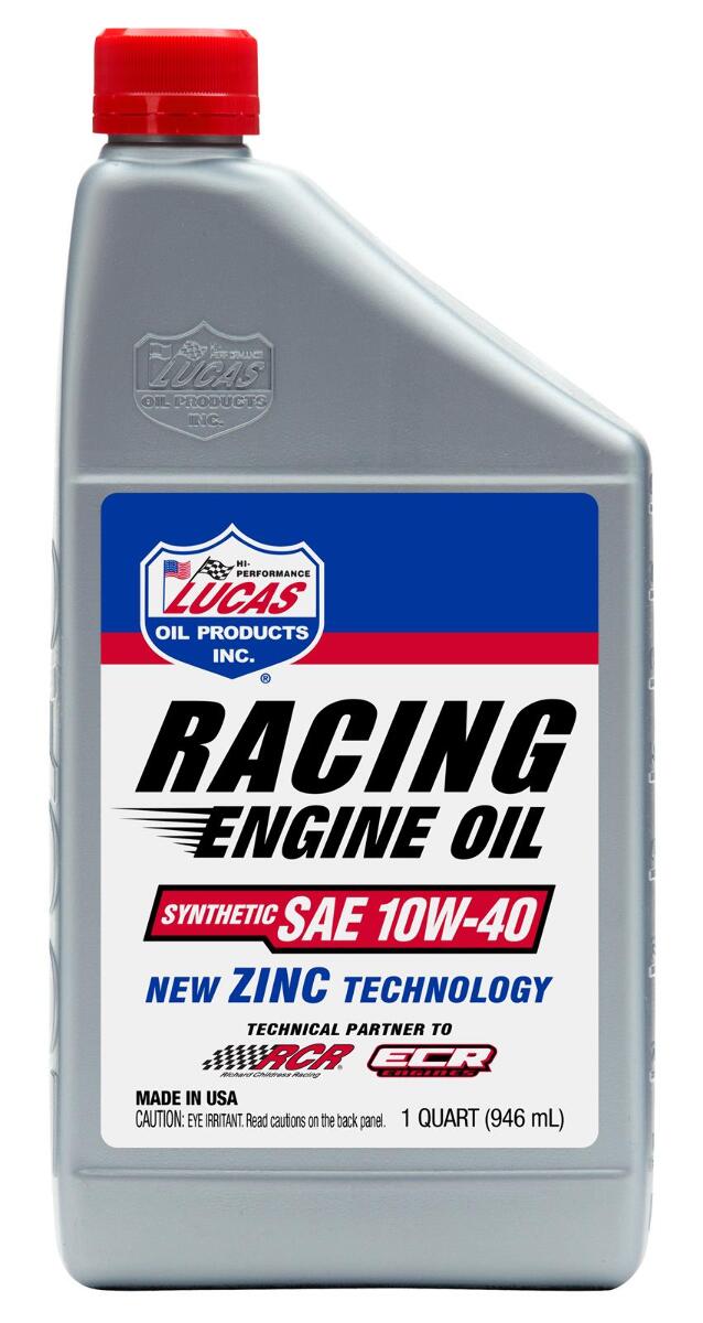 Lucas Oil 10942 Racing-Only High Performance Motor Oil, 10W40 - 1 Qt.