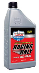 Lucas Oil 10610 Racing Only Motor Oil Synthetic SAE 10W-30 - 1 Quart