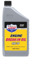 Lucas Oil 10630 High Zinc Engine Break-In Oil SAE 30 - 1 Quart