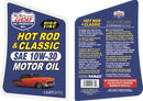 Lucas Oil 10679 Hot Rod & Classic Car Motor Oil SAE 10W-30, 5 Quart