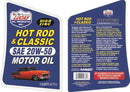 Lucas Oil 10684 Hot Rod & Classic Car Motor Oil SAE 20W-50, 5 Quart