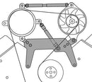 March Performance Alternator and Air Conditioning Brackets 20700