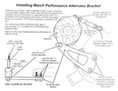March Performance Alternator Brackets P80120-06