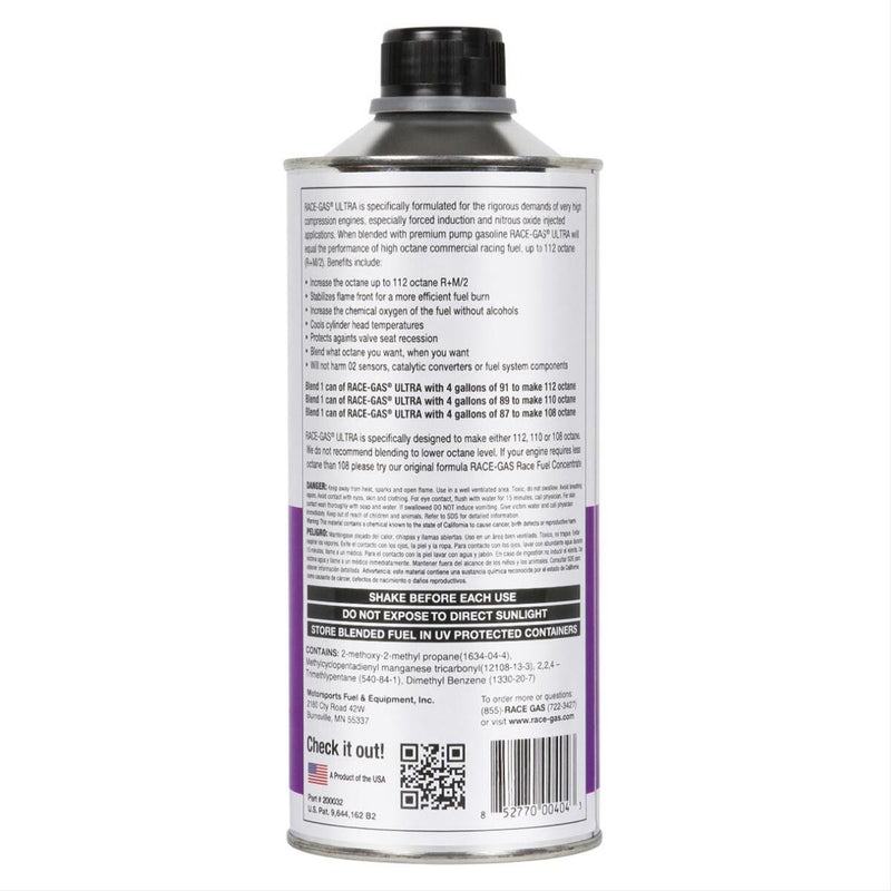 Race Gas 200032 Ultra Race Fuel Concentrate 32oz Can