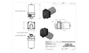 Meziere WP136S Remote Inline Electric Water Pump, 20 GPM