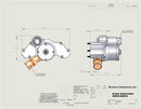 Meziere WP333S 300 Series Electric Water Pump, LS Engines - 55 GPM