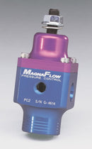 MagnaFuel MP-9633 Fuel Pressure Regulator Blue/Purple Anodized 4-12 psi