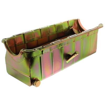 Milodon 31557 Oil Pan Steel Gold Iridte 10 qt. Fits Chevy Big Block Mark IV Marine