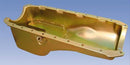 Milodon 30710 Steel, Gold Zinc Plated Stock Replacement Oil Pan BB Chevy