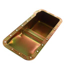 Milodon 30740 Oil Pan Steel Gold Iridite 5 qt. Ford FE Pre-1973 Front Sump Chass