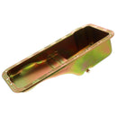 Milodon 30740 Oil Pan Steel Gold Iridite 5 qt. Ford FE Pre-1973 Front Sump Chass