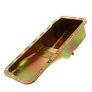 Milodon 30740 Oil Pan Steel Gold Iridite 5 qt. Ford FE Pre-1973 Front Sump Chass