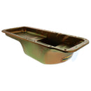 Milodon 30761 Oil Pan Steel Gold Iridite 6 qt. Mopar B/RB Engines A B and E Bodi