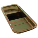 Milodon 30761 Oil Pan Steel Gold Iridite 6 qt. Mopar B/RB Engines A B and E Bodi