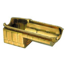 Milodon 31167 Steel, Gold Zinc Plated Strip and Serious Street Oil Pan for Small Block Chevy