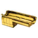 Milodon 31167 Steel, Gold Zinc Plated Strip and Serious Street Oil Pan for Big Block Chevy