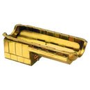 Milodon 31167 Steel, Gold Zinc Plated Strip and Serious Street Oil Pan for Big Block Chevy
