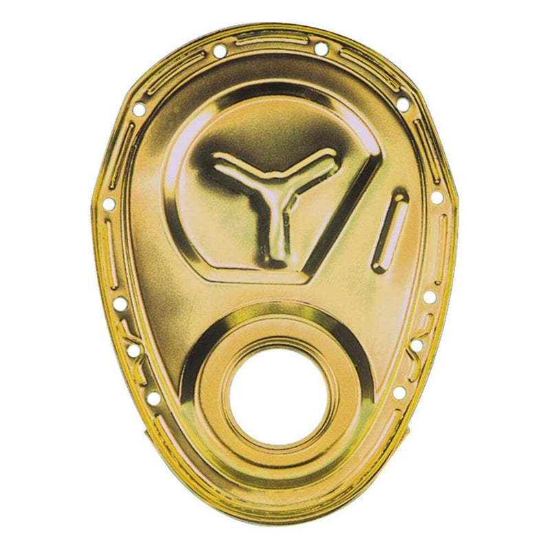 Milodon 65555 Gold Zinc Plated Reinforced Timing Cover SB Chevy