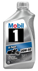 Mobil 1 V-Twin 20W-50 Synthetic Motorcycle Oil 112630