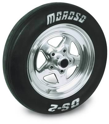 Moroso 17026 Tire, DS-2 Front, 26 x 4.5-15, Bias-Ply, Solid White Letters
