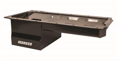 Moroso 20152 Oil Pan Steel Black Powdercoated Dart LS Next Gen 3 Skirted Block