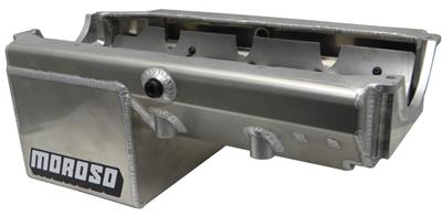 Moroso 21234 Oil Pan Drag Race Aluminum Natural 8 qt. Capacity 8.25 in. Depth