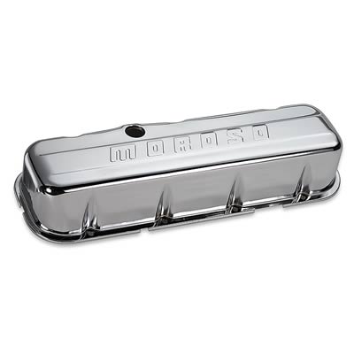 Moroso 68112 Valve Covers Tall Steel Chrome Moroso Logo Fits Chevy Big Block