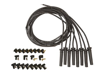 Moroso 73839 Spark Plug Wires Ultra 40 Spiral Core 8.65mm Black 180 Degree Boots