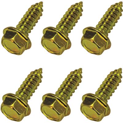 Moroso 90100 Rim Screws, Gold Iridited, 1/4 in. Diameter, 3/4 in. UHL, Set of 35