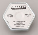 Moroso 63320 Racing Steel Radiator Cap, 19-21 psi
