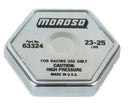 Moroso 63324 Racing Steel Radiator Cap, 23-25 psi