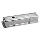 Moroso 68103 Valve Covers Tall Steel Chrome Moroso Logo Fits Chevy Small Block