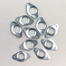 Moroso 71490 Quick Fasteners Reinforcement Plates Steel Cadmium Plated Set of 10