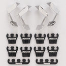 Moroso 72167 Show Car Wire Loom, Horizontal - Chrome/Black 7-9mm Kit