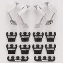 Moroso 72167 Show Car Wire Loom, Horizontal - Chrome/Black 7-9mm Kit